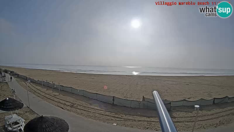 Playa webcam en vivo Villaggio Mare Blu Bibione Pineda – Italia