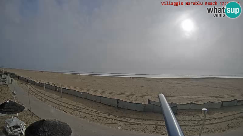 Webcam en direct de la plage Villaggio Mare Blu Bibione Pineda – Italie