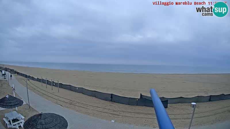 Webcam en direct de la plage Villaggio Mare Blu Bibione Pineda – Italie