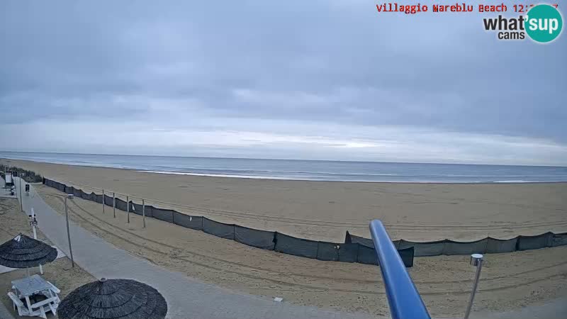 Webcam en direct de la plage Villaggio Mare Blu Bibione Pineda – Italie