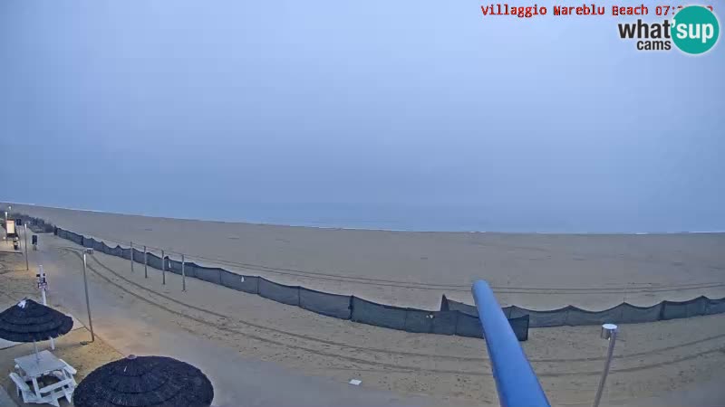 Playa webcam en vivo Villaggio Mare Blu Bibione Pineda – Italia