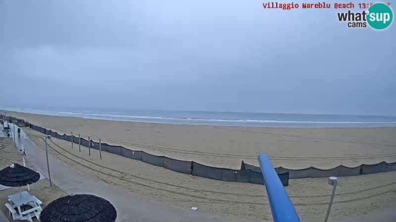 Spiaggia Webcam Villaggio Mare Blu Bibione Pineda