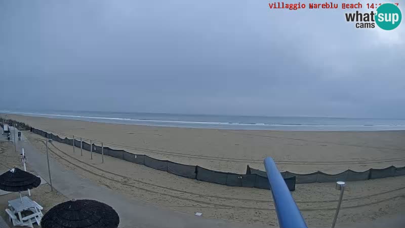Playa webcam en vivo Villaggio Mare Blu Bibione Pineda – Italia
