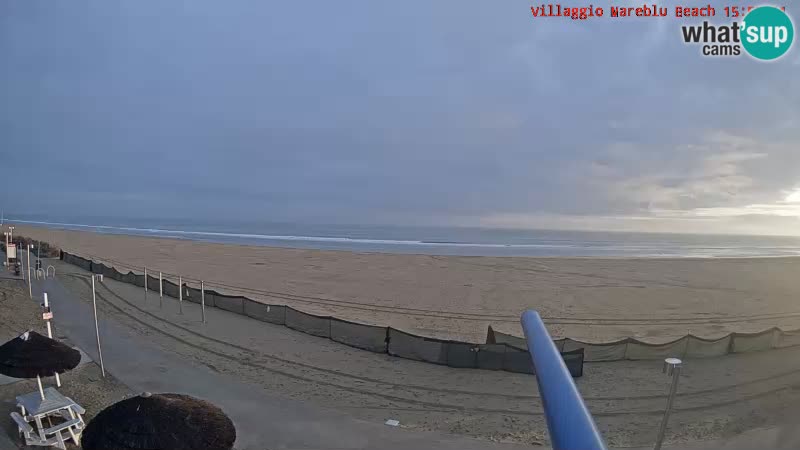 The beach Livecam Villaggio Mare Blu Bibione Pineda – Italy