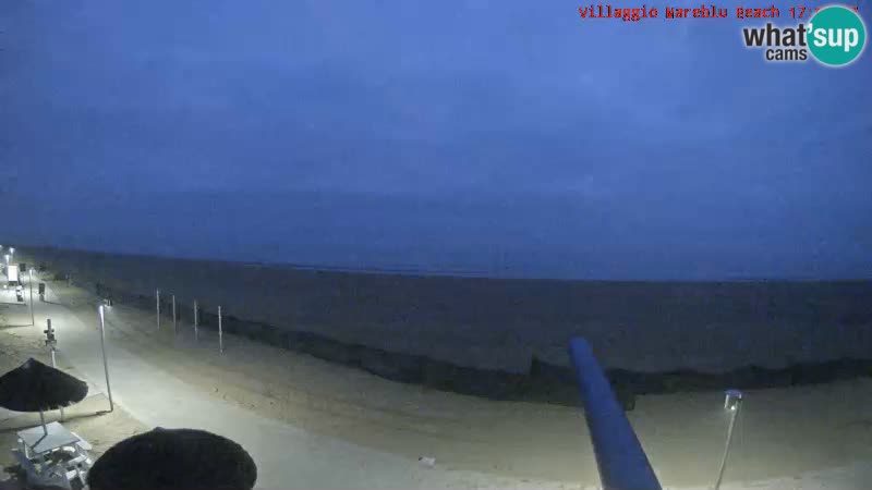 Webcam en direct de la plage Villaggio Mare Blu Bibione Pineda – Italie