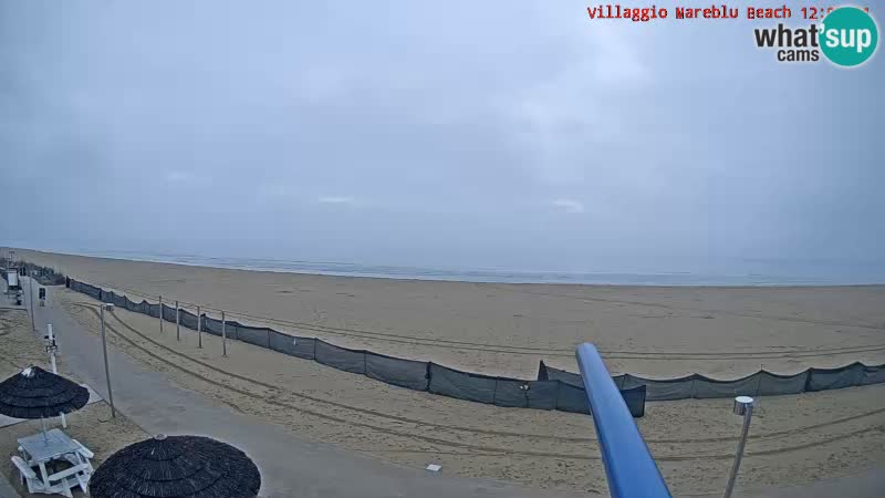 Spletna kamera na plaži v živo Villaggio Mare Blu Bibione Pineda – Italija