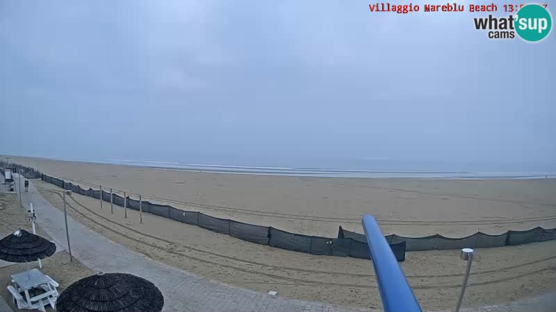 Playa webcam en vivo Villaggio Mare Blu Bibione Pineda – Italia