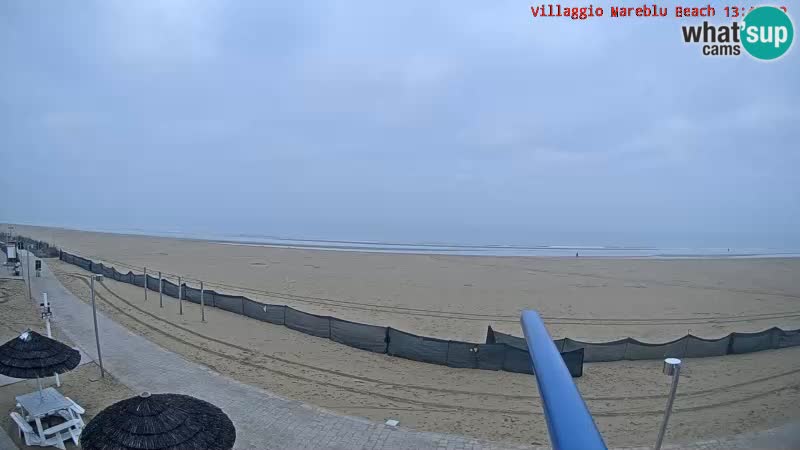 Playa webcam en vivo Villaggio Mare Blu Bibione Pineda – Italia