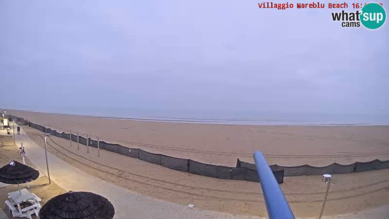 Spiaggia Webcam Villaggio Mare Blu Bibione Pineda