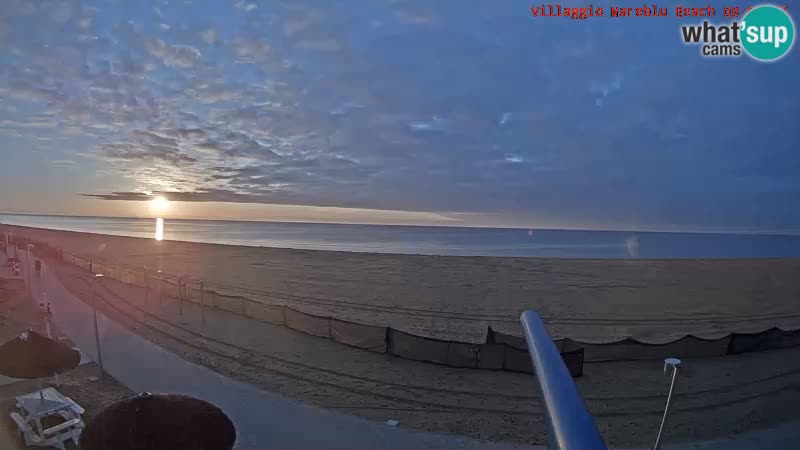 The beach Livecam Villaggio Mare Blu Bibione Pineda – Italy