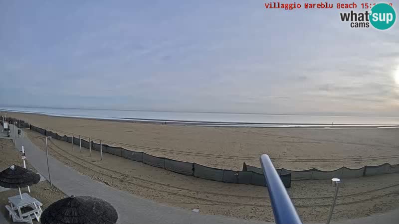 Spletna kamera na plaži v živo Villaggio Mare Blu Bibione Pineda – Italija