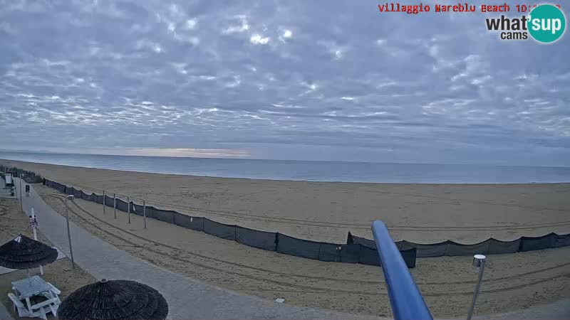 Webcam en direct de la plage Villaggio Mare Blu Bibione Pineda – Italie