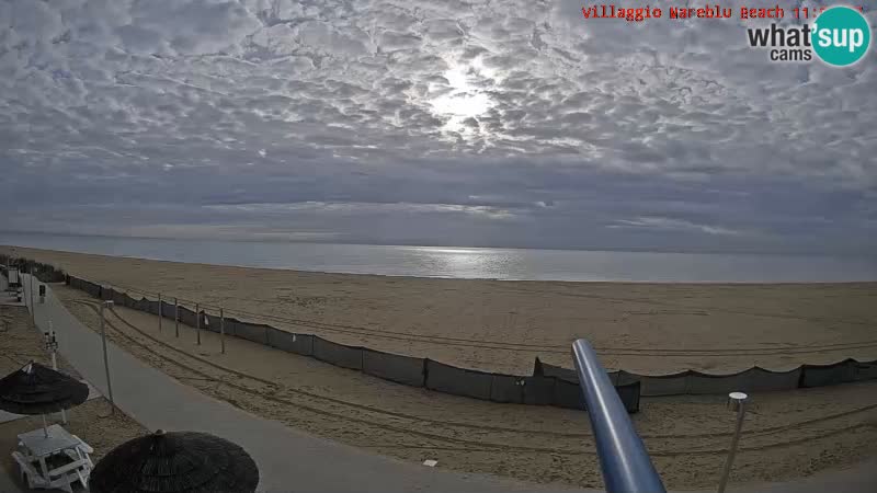 Webcam en direct de la plage Villaggio Mare Blu Bibione Pineda – Italie