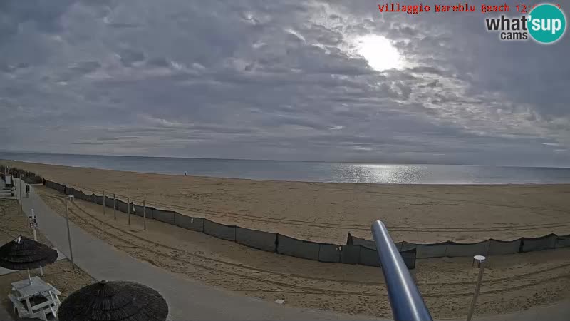 Webcam en direct de la plage Villaggio Mare Blu Bibione Pineda – Italie