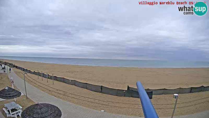 Spletna kamera na plaži v živo Villaggio Mare Blu Bibione Pineda – Italija
