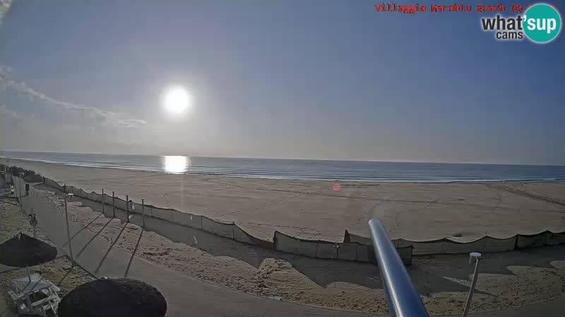 Spletna kamera na plaži v živo Villaggio Mare Blu Bibione Pineda – Italija