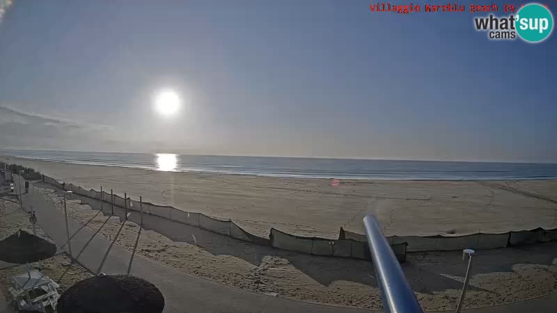 Playa webcam en vivo Villaggio Mare Blu Bibione Pineda – Italia