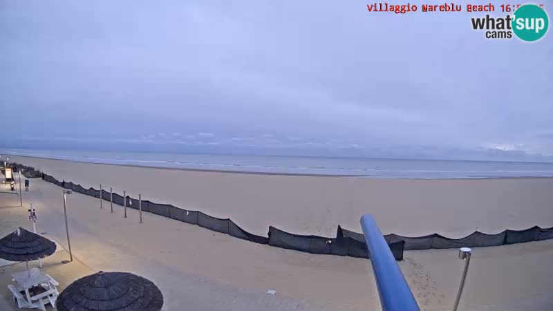 Playa webcam en vivo Villaggio Mare Blu Bibione Pineda – Italia