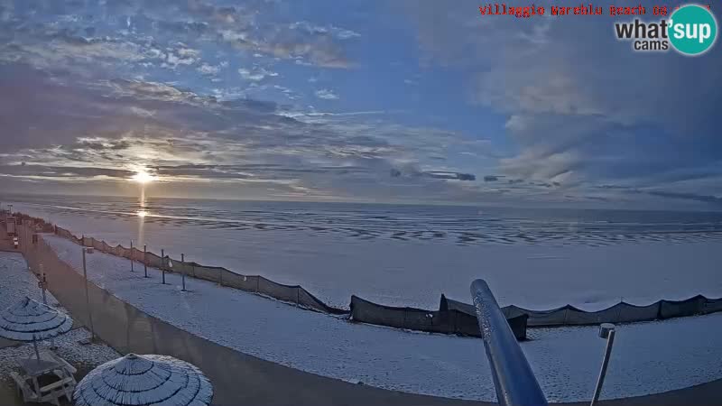 Spiaggia Webcam Villaggio Mare Blu Bibione Pineda