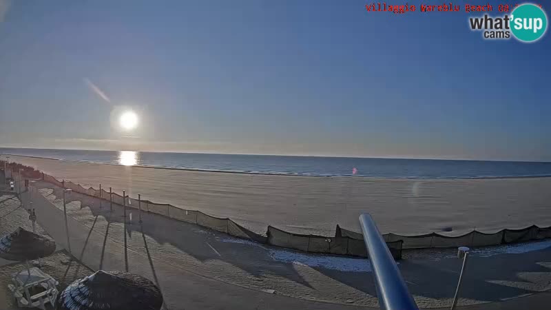 The beach Livecam Villaggio Mare Blu Bibione Pineda – Italy