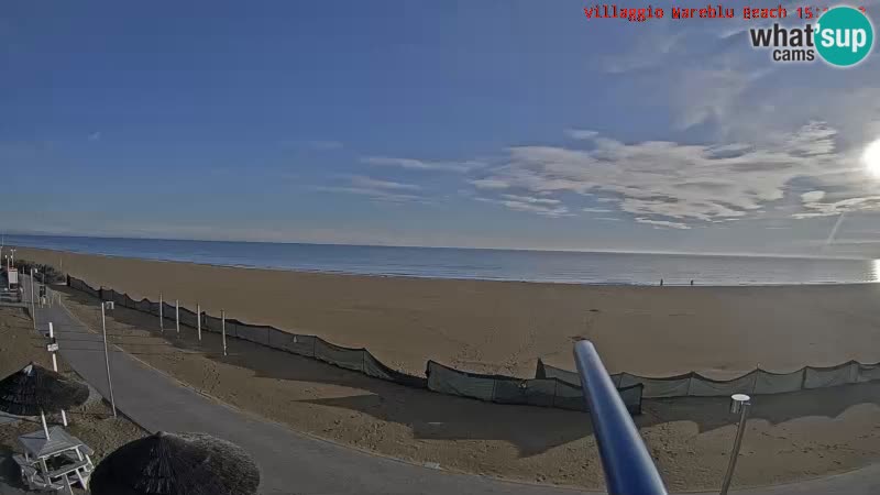 Web kamera uživo na plaži Villaggio Mare Blu Bibione Pineda – Italija