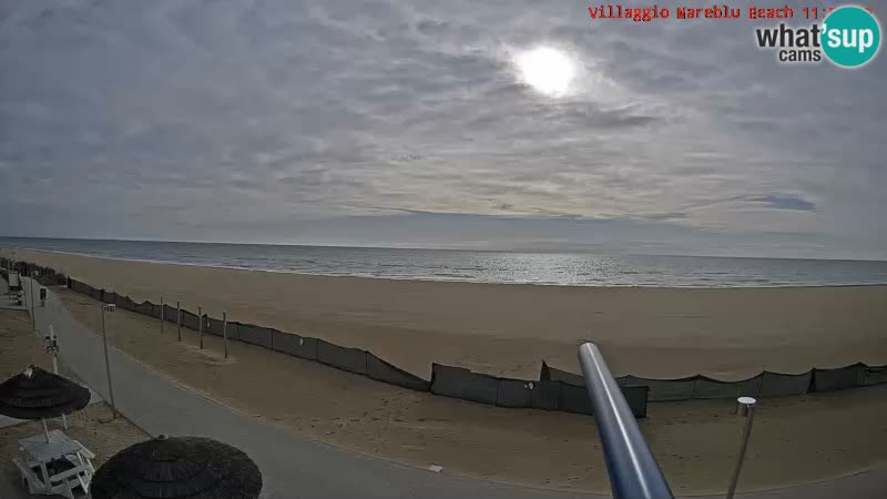 Spiaggia Webcam Villaggio Mare Blu Bibione Pineda