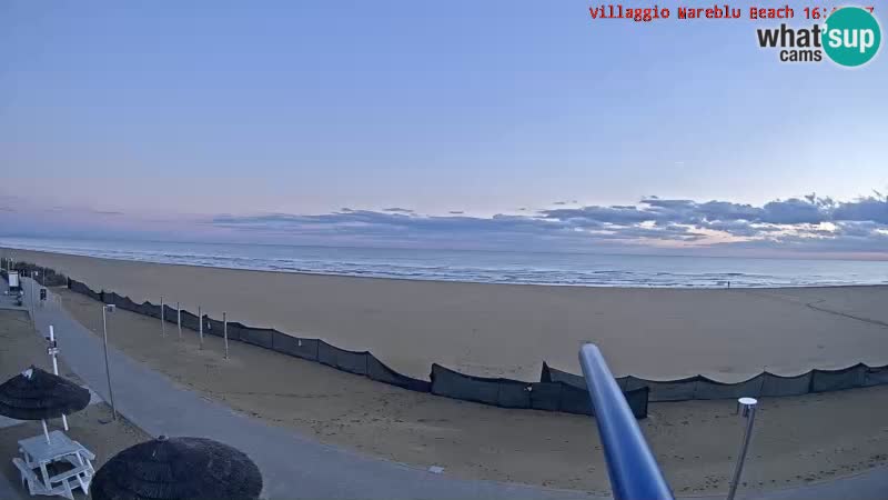 Playa webcam en vivo Villaggio Mare Blu Bibione Pineda – Italia