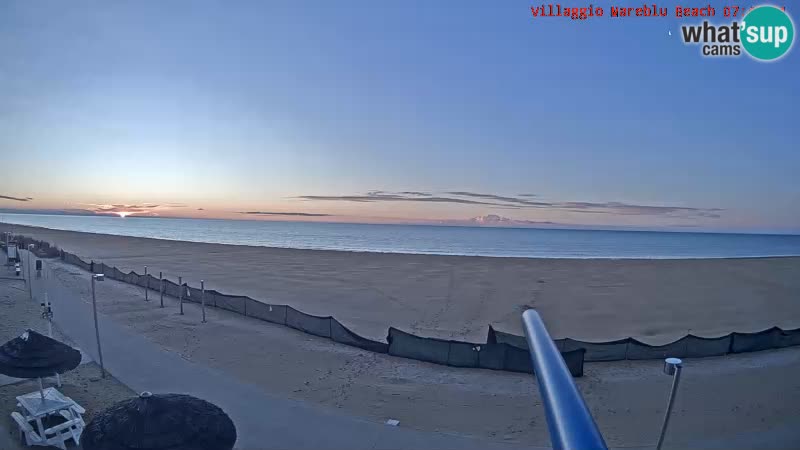 Spiaggia Webcam Villaggio Mare Blu Bibione Pineda