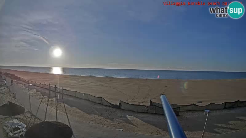 Spiaggia Webcam Villaggio Mare Blu Bibione Pineda
