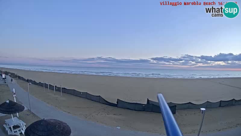 Web kamera uživo na plaži Villaggio Mare Blu Bibione Pineda – Italija