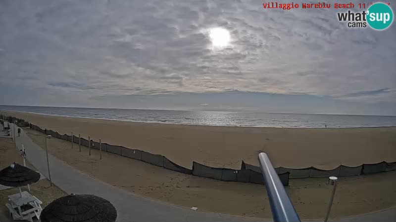 Der Strand Villaggio Mare Blu webcam Bibione Pineda – Italien