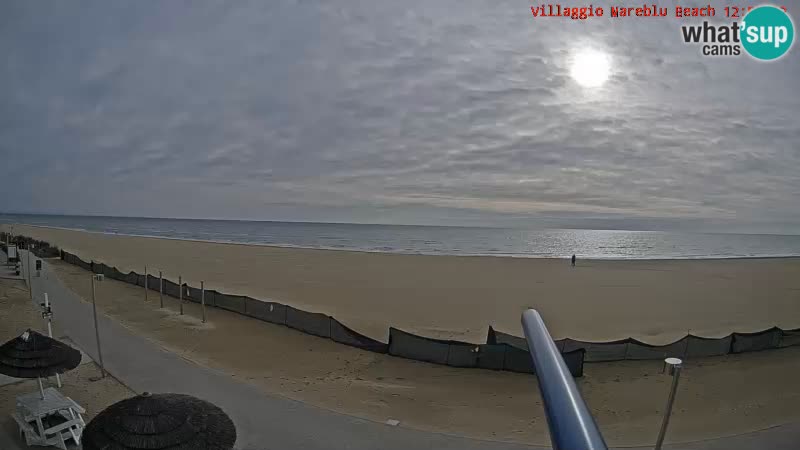 Playa webcam en vivo Villaggio Mare Blu Bibione Pineda – Italia