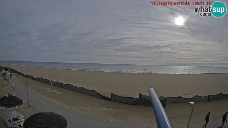 Webcam en direct de la plage Villaggio Mare Blu Bibione Pineda – Italie