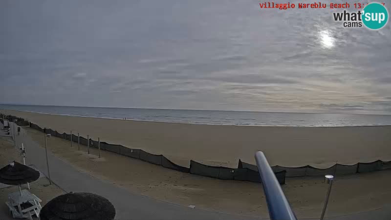 Webcam en direct de la plage Villaggio Mare Blu Bibione Pineda – Italie