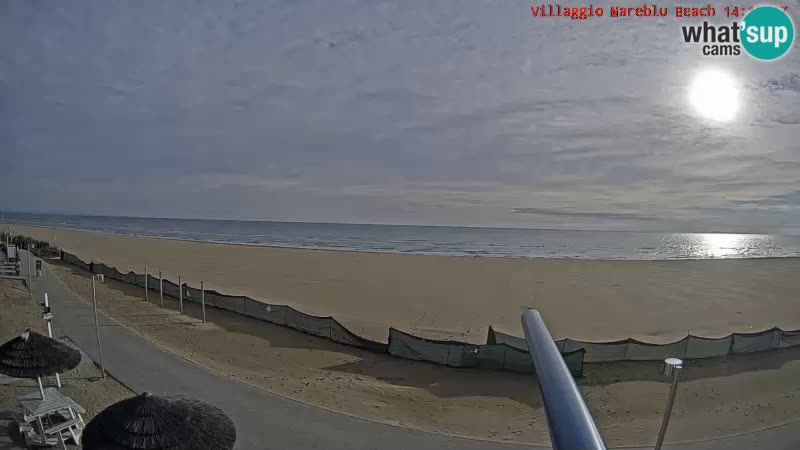 Playa webcam en vivo Villaggio Mare Blu Bibione Pineda – Italia