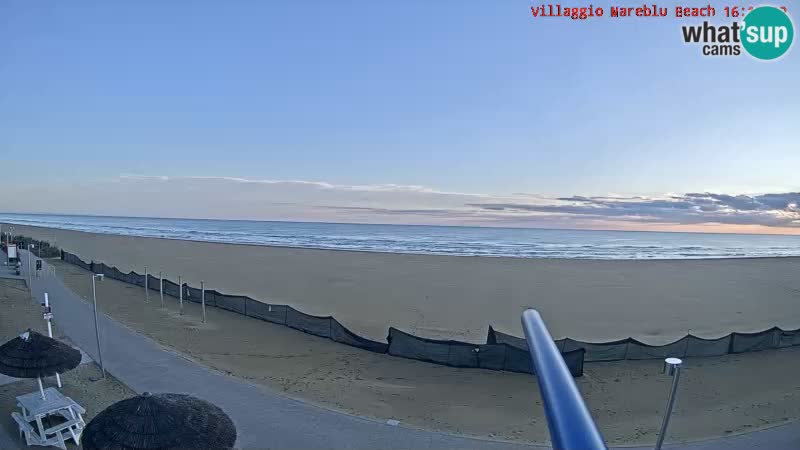 Spiaggia Webcam Villaggio Mare Blu Bibione Pineda