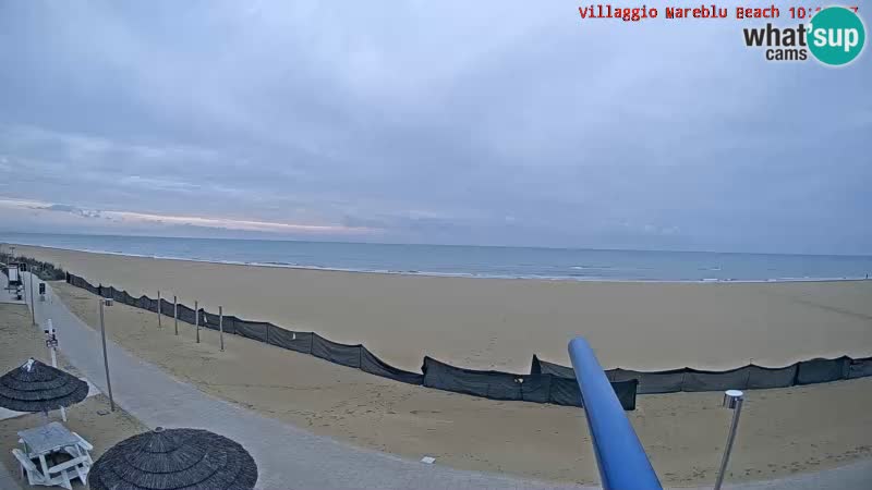 Webcam en direct de la plage Villaggio Mare Blu Bibione Pineda – Italie
