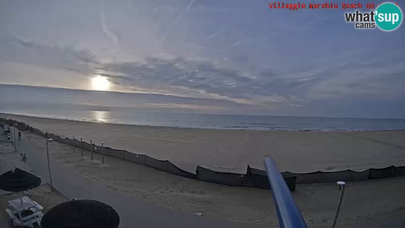 The beach Livecam Villaggio Mare Blu Bibione Pineda – Italy