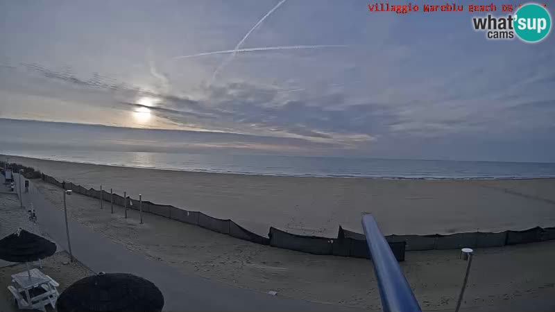 Spiaggia Webcam Villaggio Mare Blu Bibione Pineda
