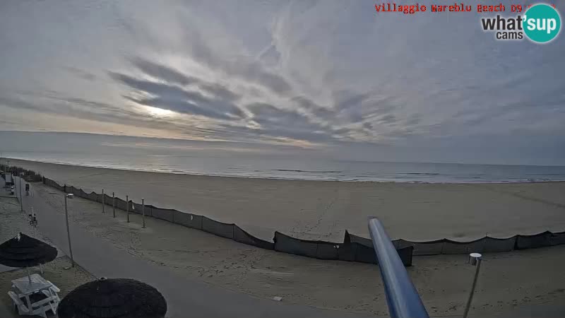 Webcam en direct de la plage Villaggio Mare Blu Bibione Pineda – Italie