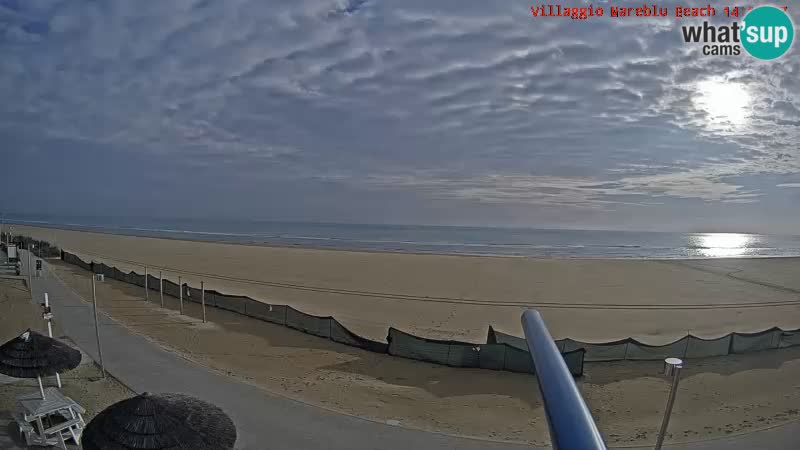 Playa webcam en vivo Villaggio Mare Blu Bibione Pineda – Italia