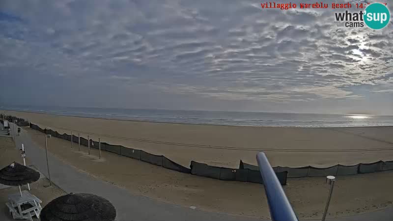 The beach Livecam Villaggio Mare Blu Bibione Pineda – Italy