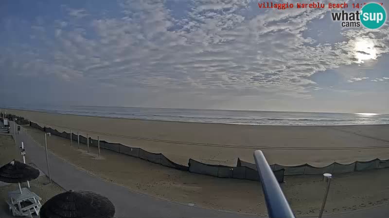 Webcam en direct de la plage Villaggio Mare Blu Bibione Pineda – Italie