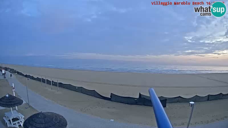 Playa webcam en vivo Villaggio Mare Blu Bibione Pineda – Italia
