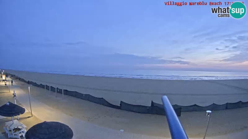 Webcam en direct de la plage Villaggio Mare Blu Bibione Pineda – Italie