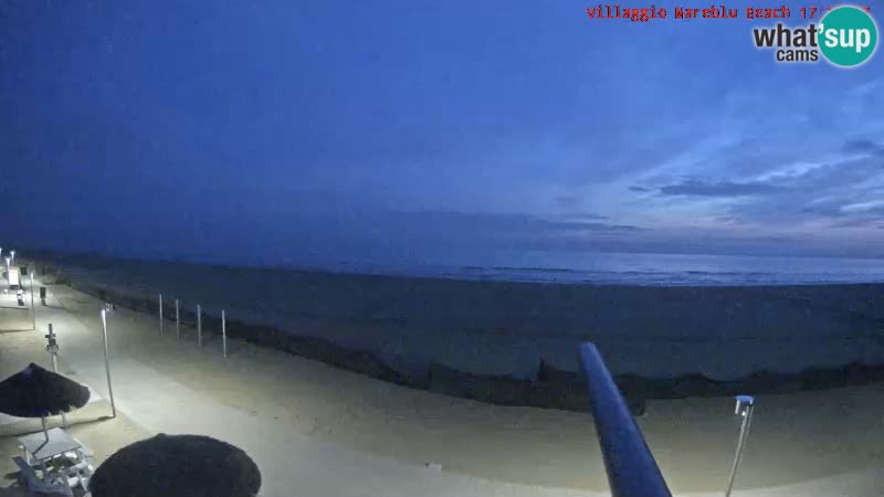 Webcam en direct de la plage Villaggio Mare Blu Bibione Pineda – Italie