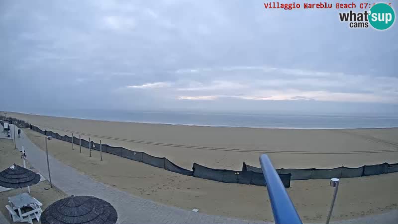 Spiaggia Webcam Villaggio Mare Blu Bibione Pineda
