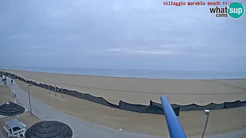 Webcam en direct de la plage Villaggio Mare Blu Bibione Pineda – Italie