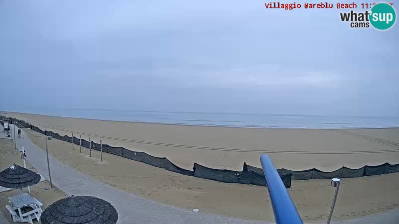 Spiaggia Webcam Villaggio Mare Blu Bibione Pineda
