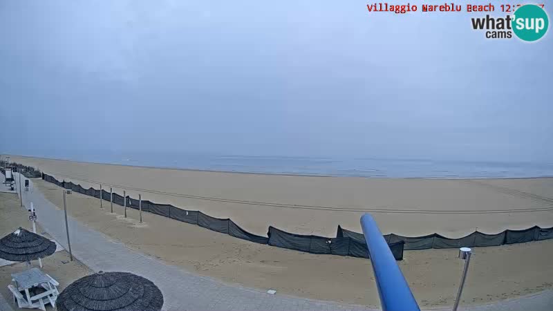 Webcam en direct de la plage Villaggio Mare Blu Bibione Pineda – Italie